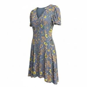Astr Blue Floral Dress size L
